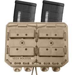Porte-chargeur double c&ocirc;te &agrave; c&ocirc;te Bungy 8BL17 cal.5.56 - Tan
