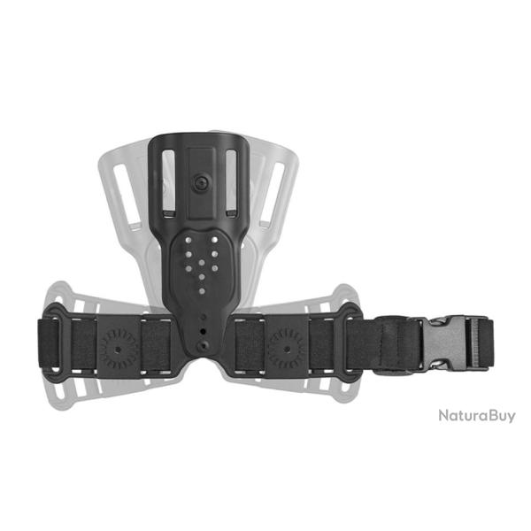 Plaque de hanche compacte 1 sangle 8K28 - Noir