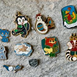 10 pin's / &eacute;pinglette URSS s&eacute;rie animaux