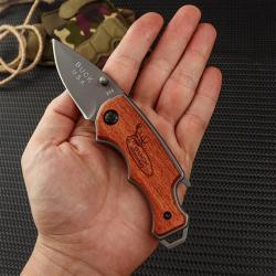 1 outdoor small knife folding knife solid wood handle outdoor camping equipment portable knife multi