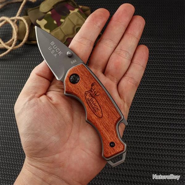 1 outdoor small knife folding knife solid wood handle outdoor camping equipment portable knife multi