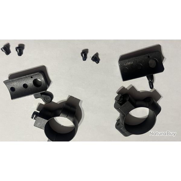 Colliers plus embases leupold QR diamtre 30 mm