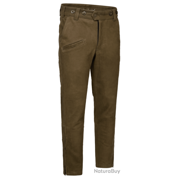 Pantalon de chasse en cuir marron Strasbourg DEERHUNTER