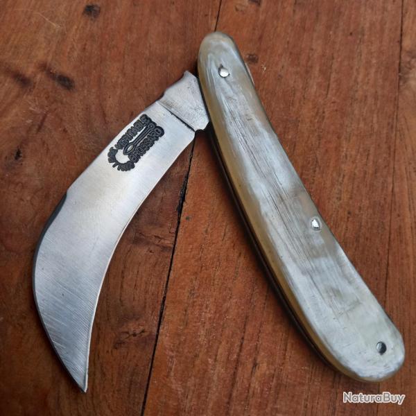 Joli Couteau R�gional SERPETTE V�RITABLE CUILL�RE  BROSSARD Manche en Corne