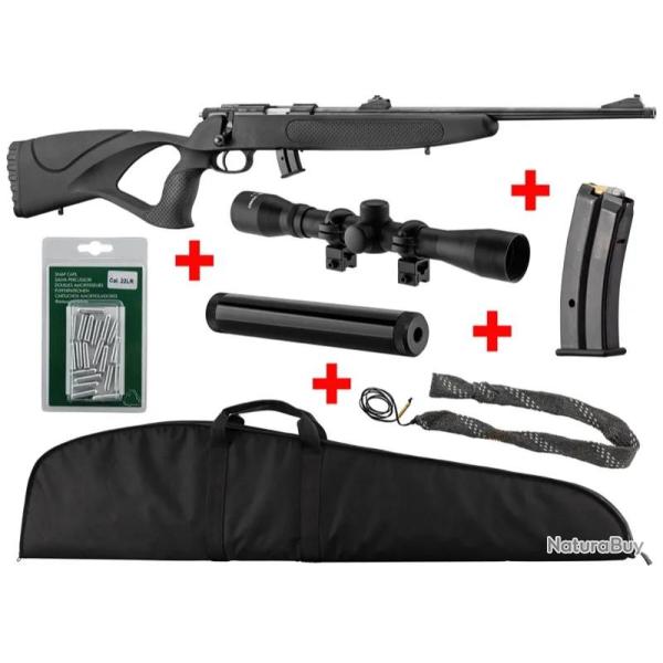 Pack Carabine 22 LR BO Equality Maker + Lunette + Accessoires