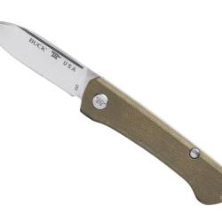 BUCK SAUNTER DROP POINT MICARTA VERT 0250GRS