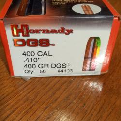 50 balles Hornady Cal .400