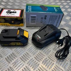 Batterie 20v - 2Ah Rida ly777 chargeur outils silex Schneider Rida Meterk Liangye electro portatif