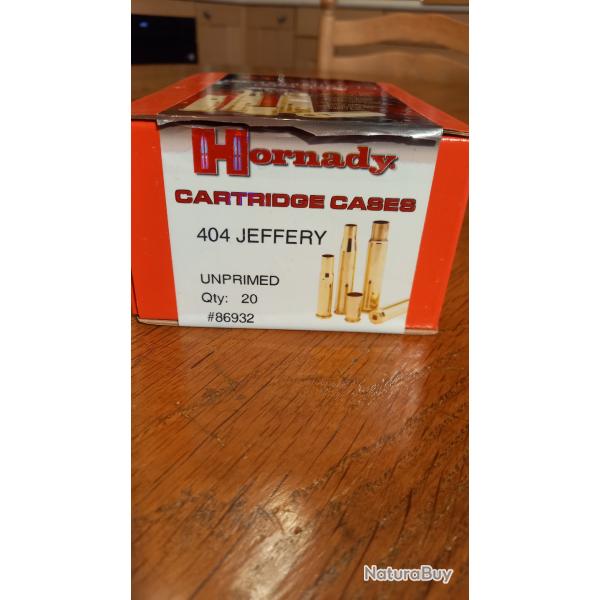 20 Etuis Hornady Cal .404 JEFFERY