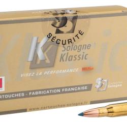 Cartouches à percussion centrale Sologne 8 x 68 S Cal. 8 X 68 S type NOSLER BALLISTIC TIP