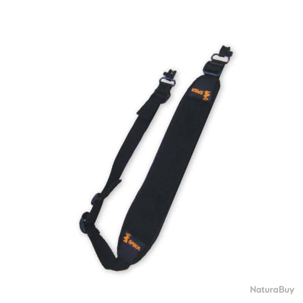 Bretelle noire en n�opr�ne pour carabine - Spika