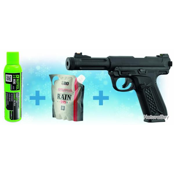 Pack de Noel r�plique GBB AAP01 + billes + gaz