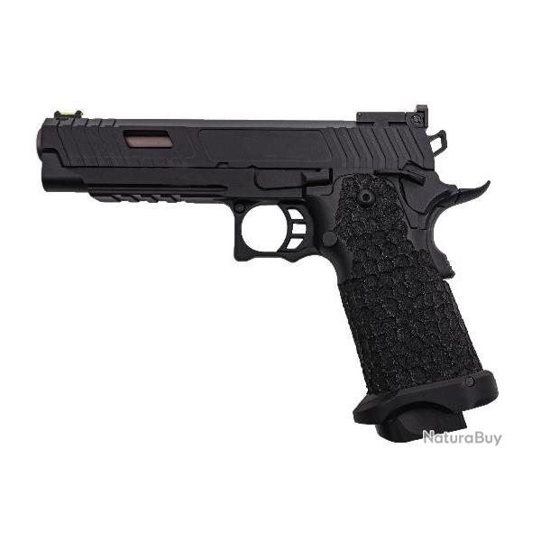R�plique GBB hi-capa 5.1 noir/Bronze Golden Eagle REP GBB GE HI CAPA NOIR / CULASSE GOLD GRIP ANTIGL