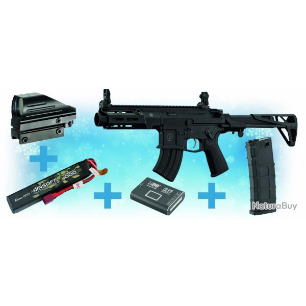Pack de Noel rplique M923A AEG double eagle + chargeur + red dot + batterie Lipo + chargeur de batt