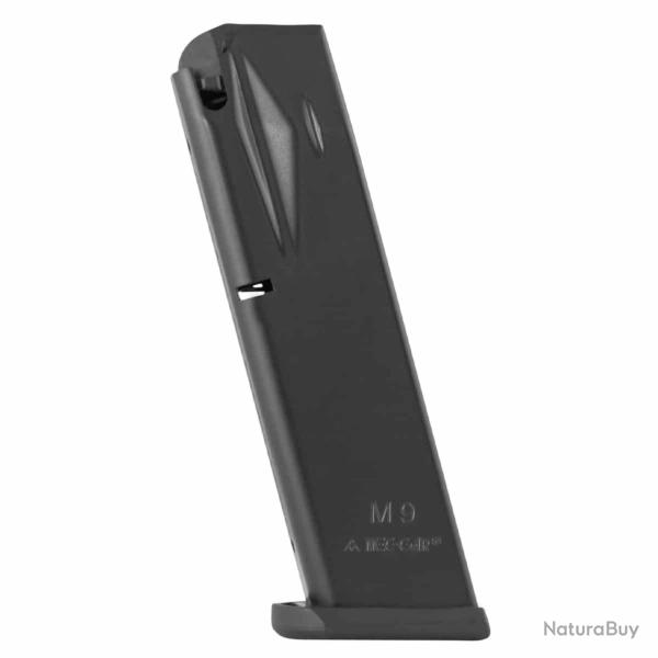 Chargeurs Mec-Gar pour Beretta 92FS-92G-92X-M9 Beretta 92FS-92G-92X-M9 - 20 coups - Noir