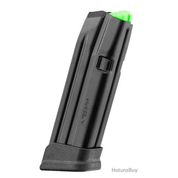 Chargeur Mec-Gar 18 coups Glock 19 9x19mm anti-friction pour Glock 19 - 18 coups - 15 coups - Noir -