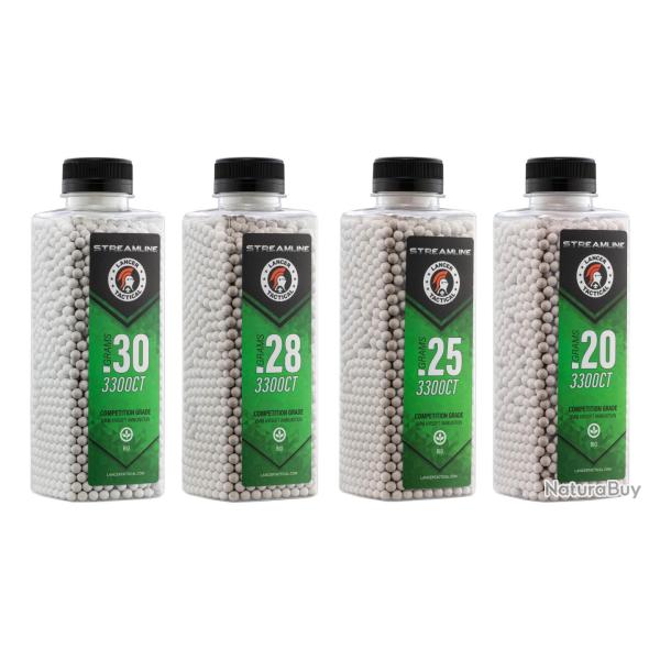 Billes STREAMLINE Bio Lancer Tactical BB LT Streamline 3300rds - 0.30g BIO