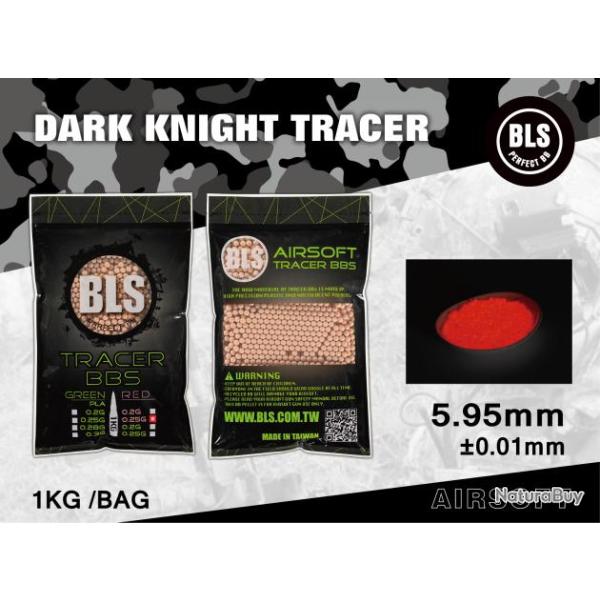 Billes tra�antes rouges BLS 0,25g - Sachet de 1Kg Carton 20 sachet racer red 0.25g BLS