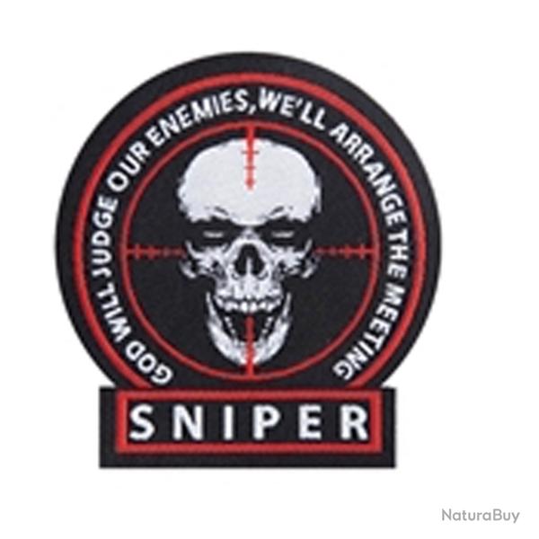 Patch PVC sniper PATCH PVC TETE DE MORT SNIPER 7 x 6.8CM