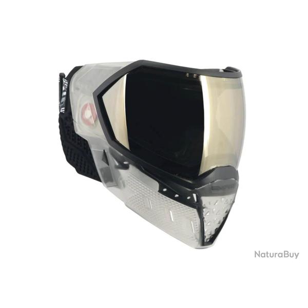 Masque EVS Crystal SE Clair/Noir avec lentille chrome noire HD