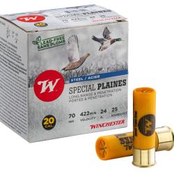 Cartouches Winchester Steel spécial plaines 20 70 24g Plomb