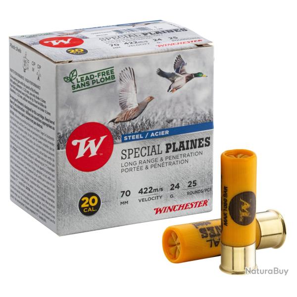 Cartouches Winchester Steel spcial plaines 20 70 24g Plomb