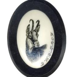 Calotte chamois ivoire ou argent ARGENT