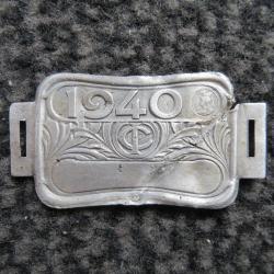 Plaque fiscale v&eacute;lo