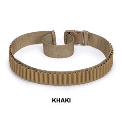 "Cartouchi&egrave;re Bandouli&egrave;re 50 Cartouches Calibre 12 (Compatible 16/20) - Khaki Tactique Oxford 600D