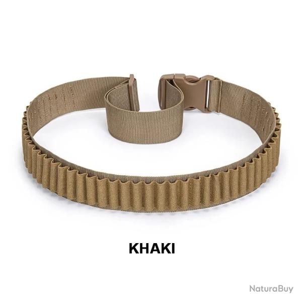 "Cartouchi�re Bandouli�re 50 Cartouches Calibre 12 (Compatible 16/20) - Khaki Tactique Oxford 600D