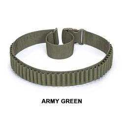 Cartouchi&egrave;re Bandouli&egrave;re 50 Cartouches Calibre 12 (Compatible 16/20) Army Green Tactique Oxford 600D