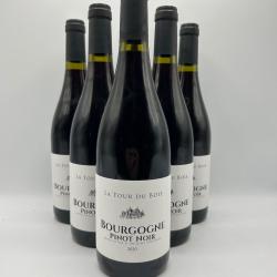 Vente Flash ! 2020 La Tour du Bois Bourgogne Pinot Noir Vin Rouge - 6 Bouteilles