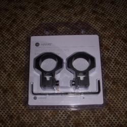 collliers HAWKE série TACTICAL RING de 30mm pour rail de 11 mm  hauteur : EXTRA HIGH
