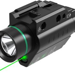 Lampe Laser vert 1500 Lumens en m&eacute;tal pour rail picatinny / weaver