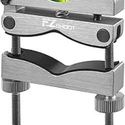 Kit de Mise &agrave; Niveau pour Lunette de Vis&eacute;e Niveau de Montage Universel avec Bulles Magn&eacute;tiques Gris