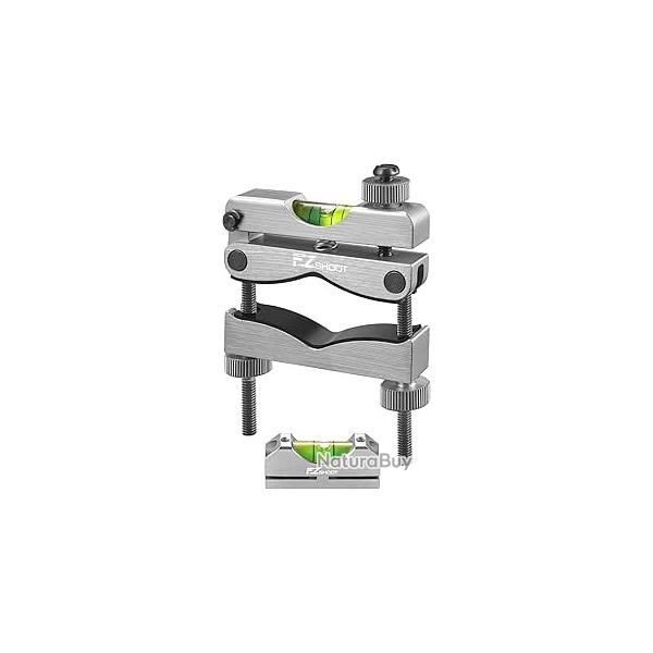 Kit de Mise � Niveau pour Lunette de Vis�e Niveau de Montage Universel avec Bulles Magn�tiques Gris