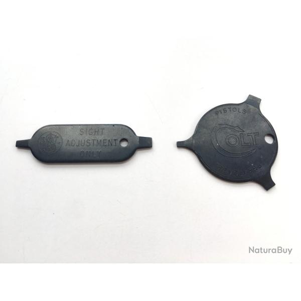 outils tournevis pour revolver Colt + Smith & Wesson authentiques