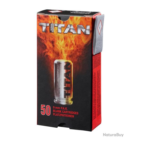 MUNITIONS A BLANC TITAN PERFECTA CALIBRE 9MM PAK X50