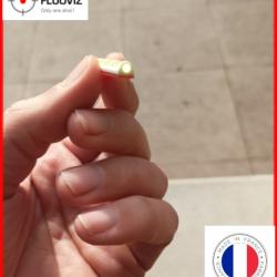 guidon universel blanc + fibre fluo verte