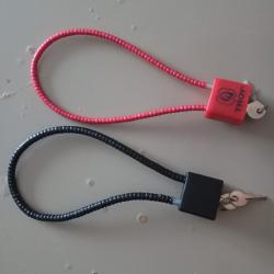 2 cadenas c&acirc;ble pour carabine ou pistolet