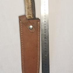 Couteau de chasse dague fabrication artisanal vintage