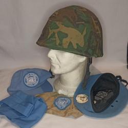 Coiffures ONU arm&eacute;e Belge guerre froide ann&eacute;es 70/80