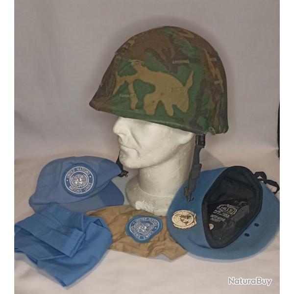 Coiffures ONU arm�e Belge guerre froide ann�es 70/80