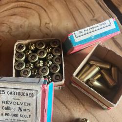 Cartouches revolver 8mm &agrave; poudre seule (8.92 ou 8/92)