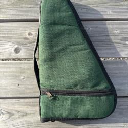 Housse pour pistolet ou revolver intérieur 34 cm par 19 cm avec deux poches Zip extérieures