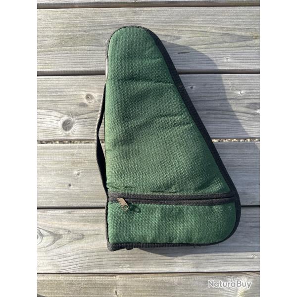 Housse pour pistolet ou revolver intrieur 34 cm par 19 cm avec deux poches Zip extrieures