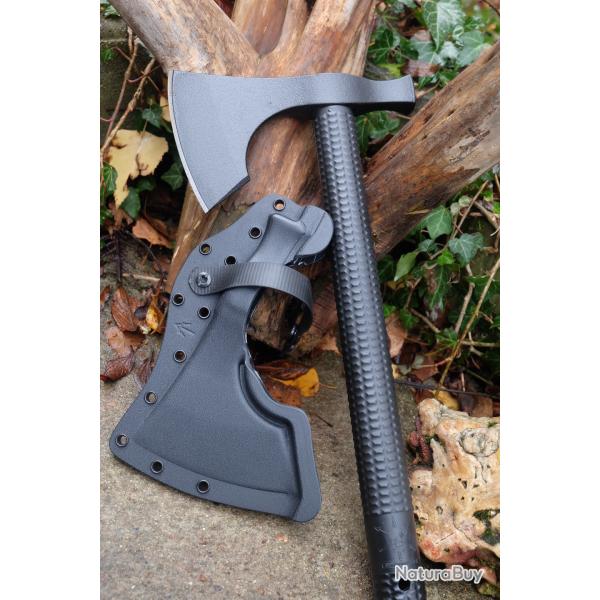 American Tomahawk Hachette Lame Acier 1060 Manche Nylon Super R�sistant Noir Model 2 �tui Kydex USA