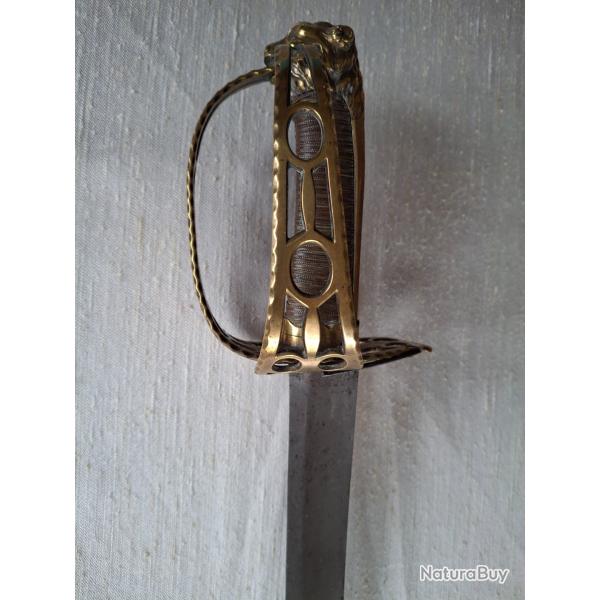 SABRE D'OFFICIER D'INFANTERIE  GARDE TOURNANTE, Rvolution.