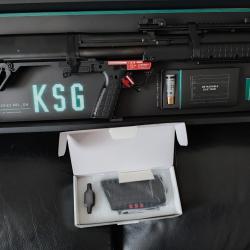 Réplique fusil à pompe KSG Tokyo Marui GBBR + Acetech Quark K