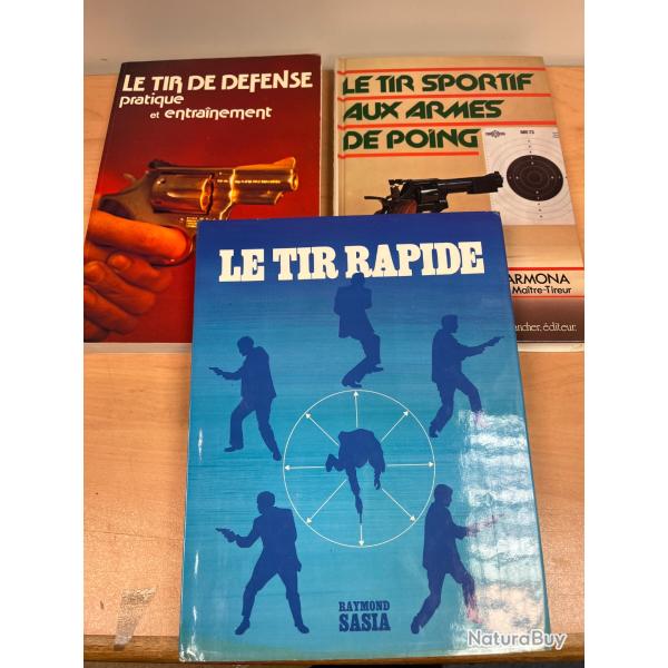 Lot de 3 livres sur la pratique du tir rapide et de d�fense